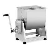 Royal Catering Máquina Mezcladora de Carne Manual Para Carnicería RC-MMA28 (Capacidad: 28 L, 4 paletas de mezclado, Fabricado en acero inoxidable y aluminio)