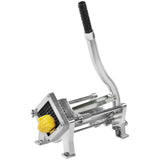 Royal Catering RCKS-3 - Cortador de patatas y verduras (incluye 3 cuchillas 8 x 8/10 x 10/12 x 12, manual, montaje en mesa y pared, acero inoxidable y aluminio, estable)