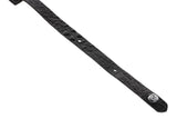 GEWA Correa para guitarra serie Prestige, cuero auténtico, ancho 65 mm, largo 103-139 cm, cierre de seguridad: cromado, arena seca/negro, marrón medio/negro, hecho a mano en Europa