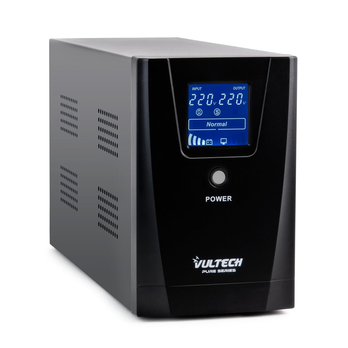 Vultech Sistema de alimentación ininterrumpida ups 1000 VA Pure - Line-Interactive con Onda sinusoidal Pura - Pantalla LCD