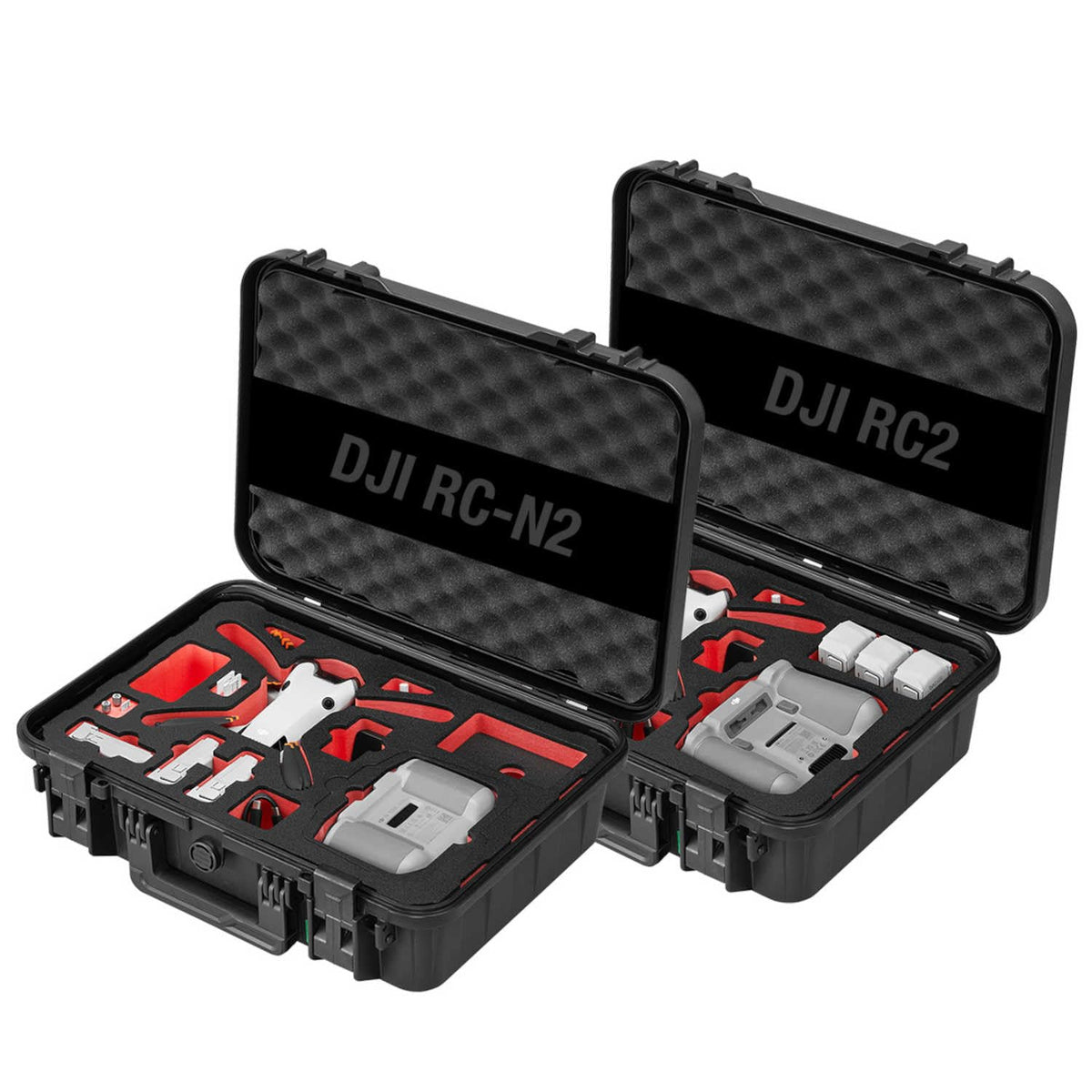 TOMcase Maleta para Drones Ready to Fly para dji Mini 4 Pro Fly More Combo, Mando a Distancia estándar o dji RC 2, Funda Protectora Eco Impermeable - Made in Germany