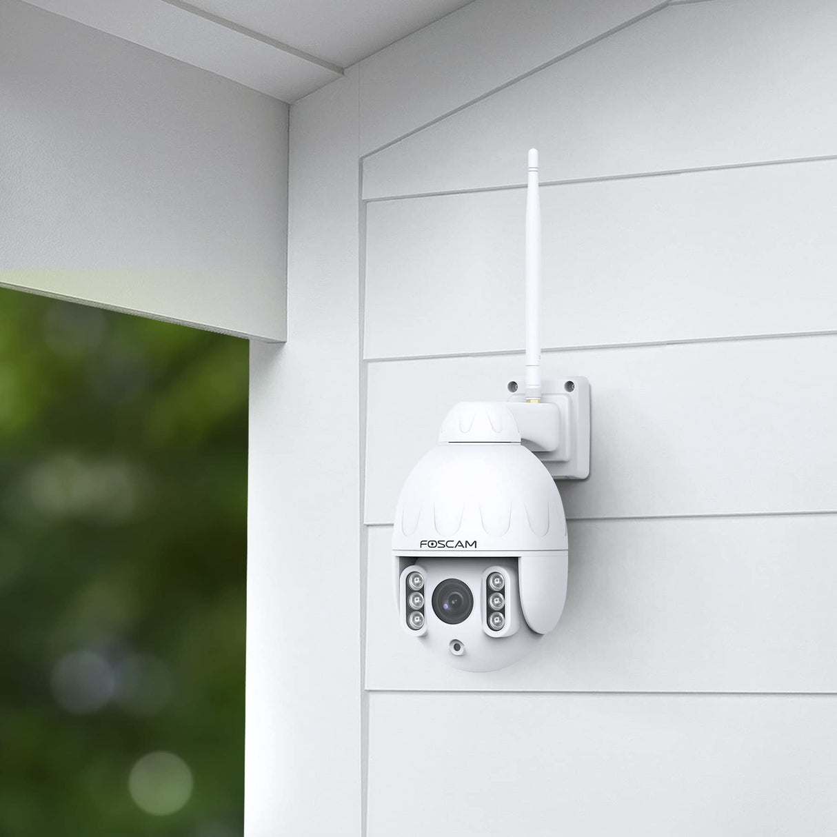 Foscam Cámara IP Wi-FI Domo PTZ Exterior 4MP con Zoom óptico x4 - SD4 Blanco