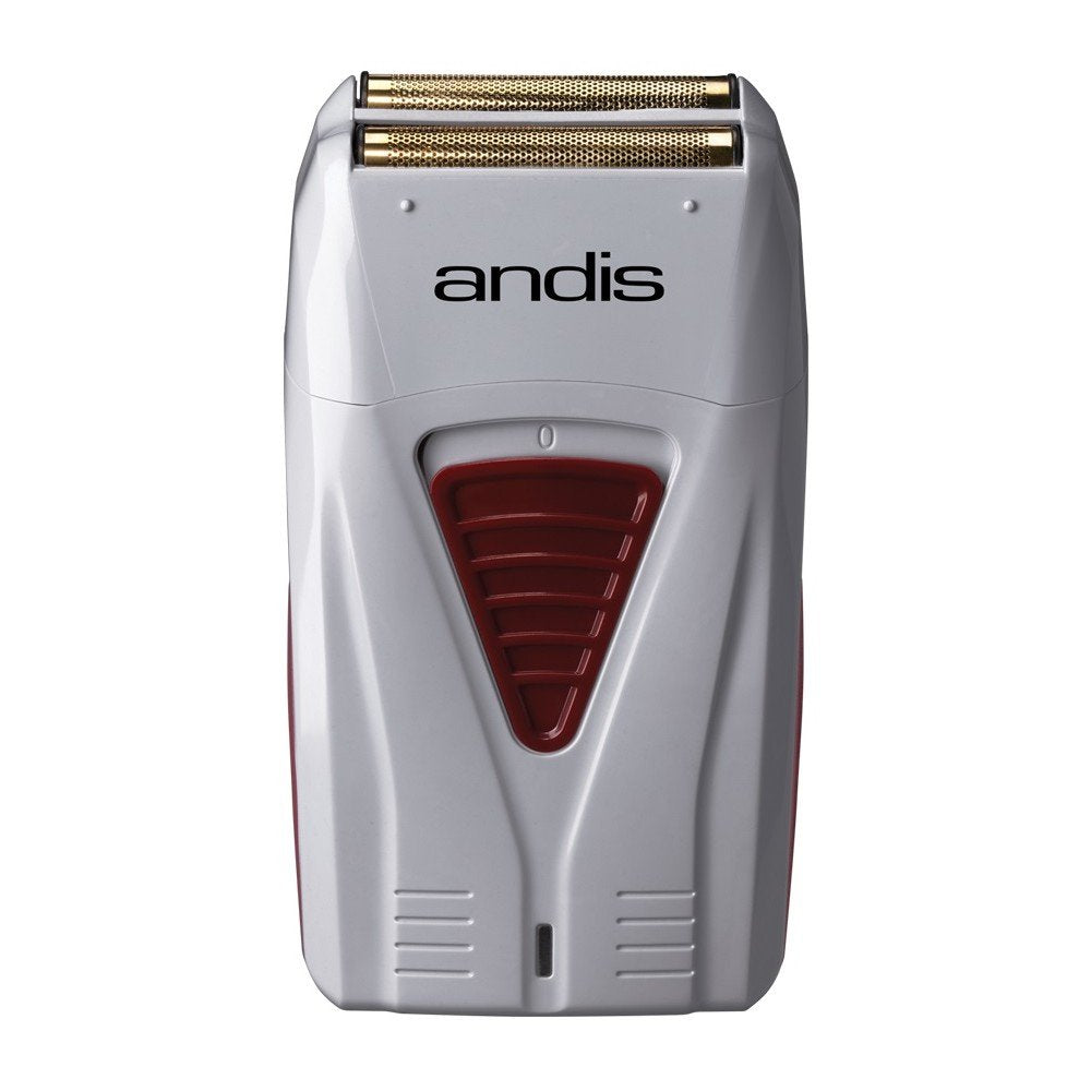 Andis - Afeitadora con cable o inalámbrica de iones de litio TS-1 Pro-Foil con cuchillas de titanio supersuaves - Para un afeitado apurado y suave - Máquina de afeitar impermeable de doble voltaje con cargador, gris (paquete de 1)