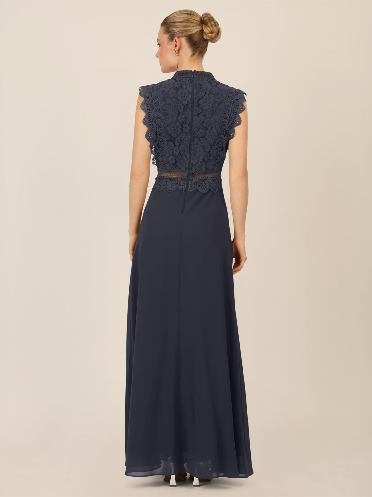 APART Fashion Abendkleid Vestido, Azul Oscuro, 36 Mujeres
