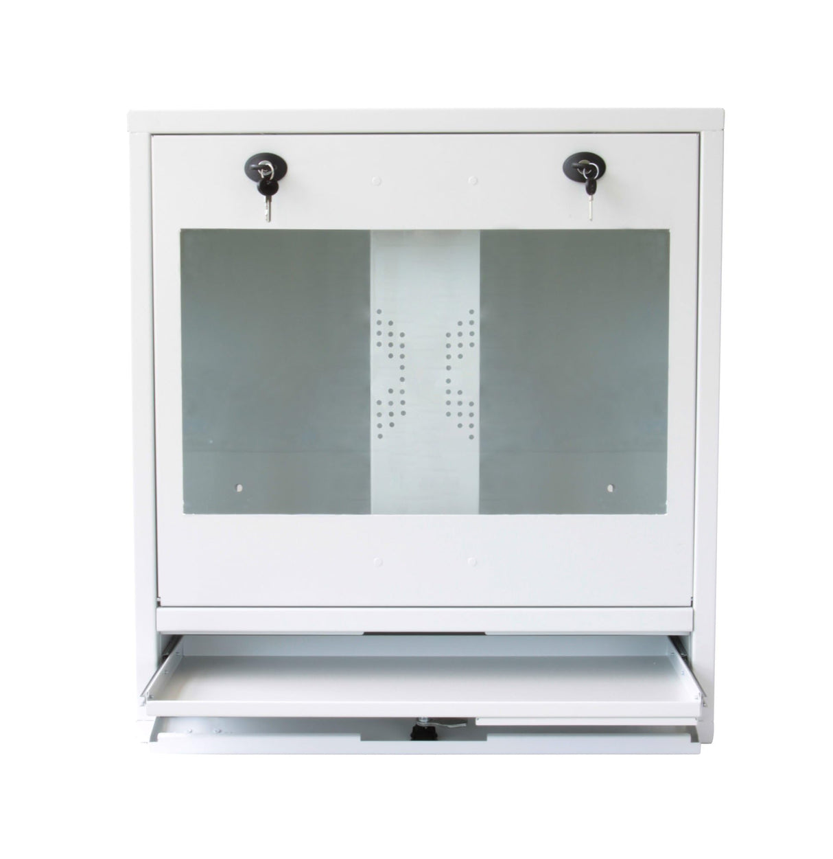 Techly ICRLIM10W estante Bastidor de pared Blanco - Estantería (Bastidor de pared, Blanco, 55,9 cm (22"), 620 mm, 304 mm, 670 mm)