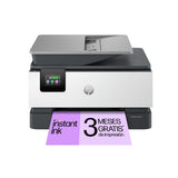 HP OfficeJet Pro 9120e, Impresora multifunción profesional de inyección de tinta A4 a color, copia, escáner, fax, Wi-Fi, impresión a doble cara automática, 22 ppm, 3 meses Instant Ink con HP+, Gris
