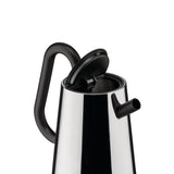 Alessi Toru NE01 B, Hervidor Eléctrico de Diseño, en Acero Inoxidable 18/10 y Resina Termoplástica, Enchufe Europeo, 2400 W, 170 cl, Negro