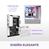 NZXT N7 B850 - Placa Base Gaming AMD B850 AM5 ATX para Ryzen 9000/8000/7000-16+2+1, DDR5, 3X M.2, PCIe 5.0, Wi-Fi 6E, 2.5GbE, USB 4 – M.2 NVME con Cierre rápido – Cubierta Completa – Blanco