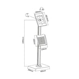 Maclean MC-724 Soporte de Escritorio Universal para Tableta, Soporte para Tableta, PC, Soporte con pestillo para iPad 2, iPad 3, iPad 4, iPad Air: antirrobo