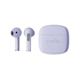Sudio N2 Purple Haze - True Wireless Bluetooth Open-Ear Earbuds,Multipoint-Connection,Micrófono Integrado para Llamadas, 30 Horas de batería con Funda de Carga, IPX4 Resistente al Agua, USB-C y Carga