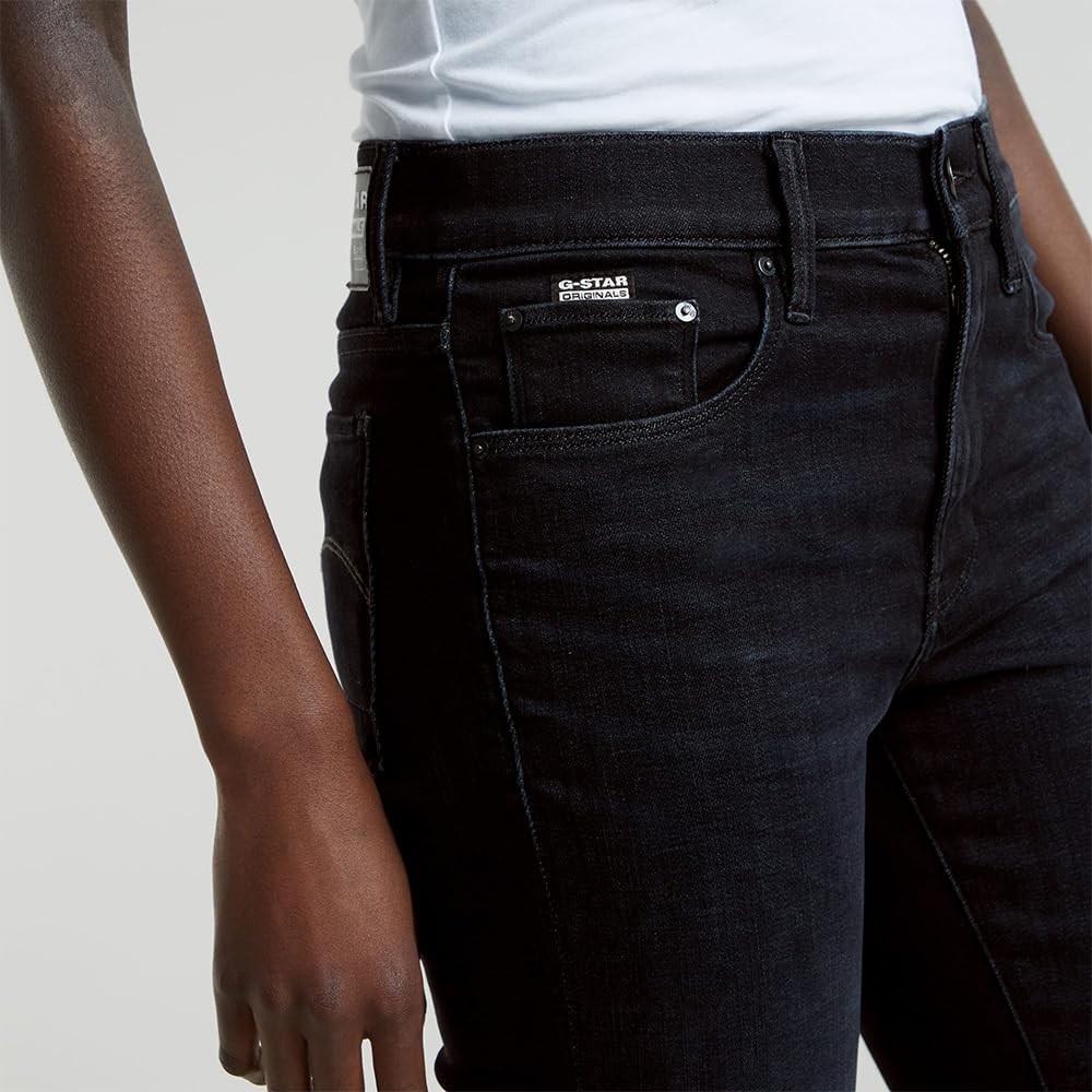 G-STAR 3301 Flare Jeans Vaqueros, Azul (Worn In Black Vortex D21290-a634-g730), 33W / 30L Mujer