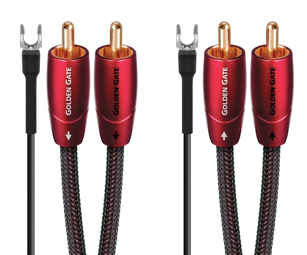 AudioQuest - Plato giratorio Golden Gate RCA - 1,5 m (5 pies)