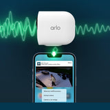 Arlo Ultra 2 Camara de Vigilancia WiFi Exterior 4K, Camara de Vigilancia WiFi Interior, Sensor de Movimiento, Alarmas Para Casa, Visión Nocturna Color, Prueba Arlo Secure Incluida , 2 Cámaras, Blancas