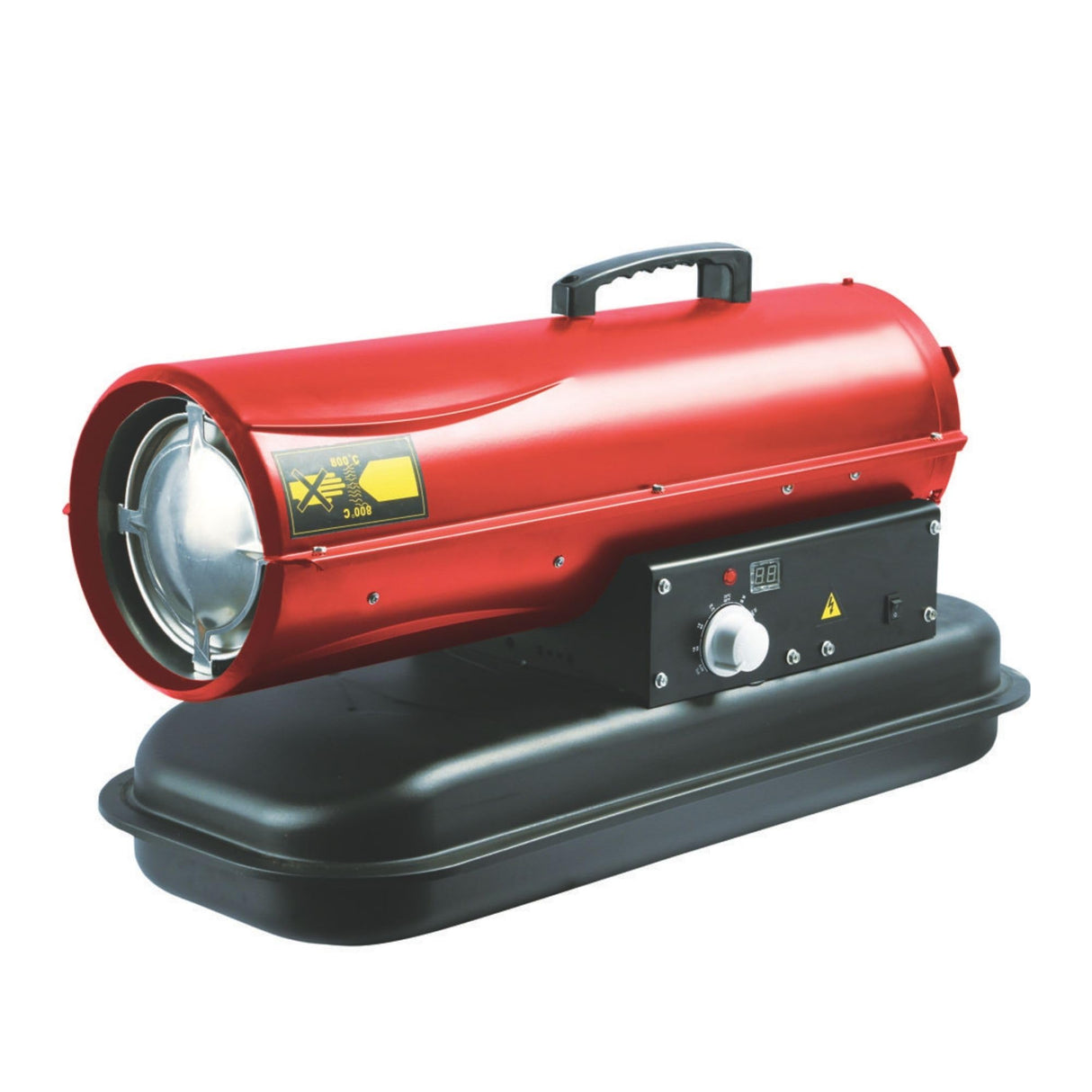 Perel Calefactor de aire forzado diesel portátil, calefactor de queroseno para interiores y exteriores, obras, talleres, garajes, calefactores industriales, bajo consumo de combustible, seguridad