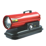 Perel Calefactor de aire forzado diesel portátil, calefactor de queroseno para interiores y exteriores, obras, talleres, garajes, calefactores industriales, bajo consumo de combustible, seguridad