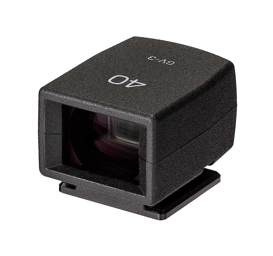 Ricoh 37828 Mini buscador Externo GV-3 [Modelos compatibles: Ricoh GR IIIx] [Visor óptico con un ángulo de visión de 40 mm Unido a la Zapata Caliente] [Campo de visión Aprox. 85%]