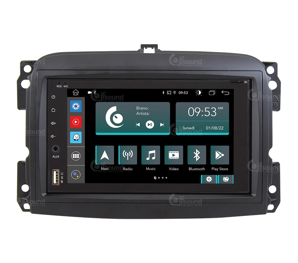 Radio de Coche para Fiat 500L Android GPS Bluetooth WiFi USB Dab+ Touchscreen 6.2" 8core Carplay AndroidAuto