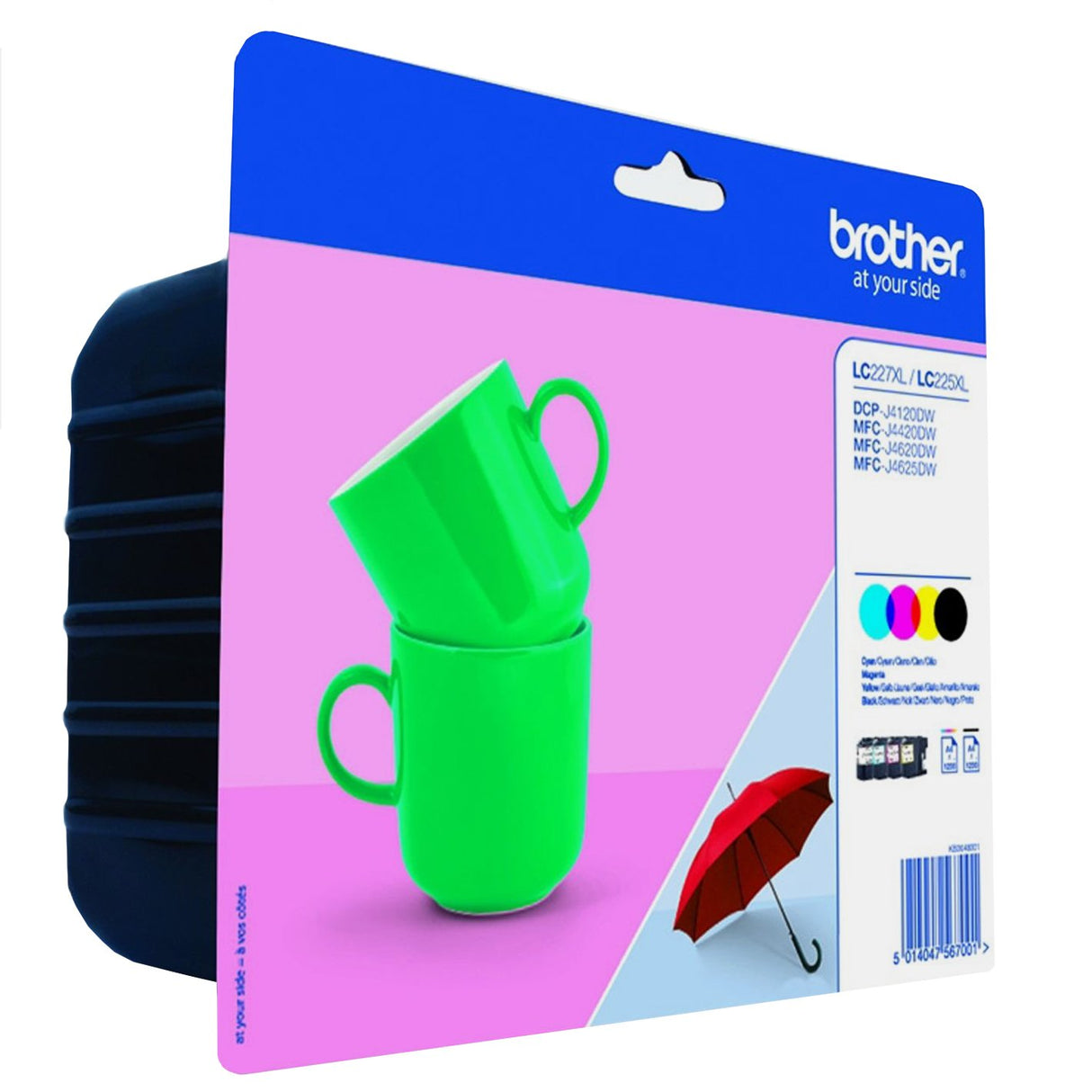 Brother LC227XLVALBP - Cartucho de tinta, multi-pack (negro, amarillo, magenta, cian)