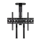UNYKAch Soporte TV Móvil con 2 Estantes y Altura Regulable para Pantallas Planas y Curvas de 32-75 Pulgadas (hasta 45 kg), VESA máx 600 x 400 mm