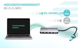 Hub USB i-Tec CANANOTDOCKPD Plateado
