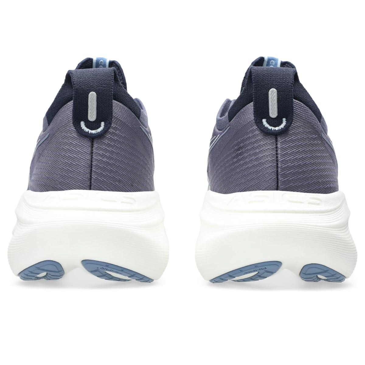 ASICS Tenis de Correr Gel-Nimbus 27 para Mujer, Niebla índigo/Gris frío, 40 EU