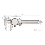 Mitutoyo 505-732 Calibre de dial 1mm/rev