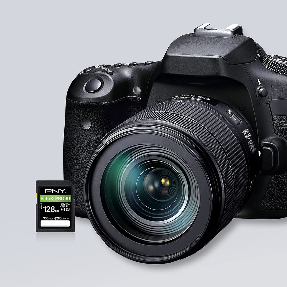 PNY Tarjeta de Memoria SD 128GB EliteX-Pro 90 Clase 10 U3 V90 UHS-II