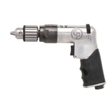Chicago Pneumatic CP789R-26 - Air Power Drill, 3/8 Inch (10mm), Reversible, Keyed Chuck, Aluminum Housing, Pistol Handle, 0.43 HP / 320 W, Stall Torque 3.1 ft. lbf / 4.2 NM, 2600 RPM, Home Improvement