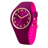 ICE-WATCH - ICE duo chic Burgundy pink - Reloj rojo para Mujer con Correa de silicona - 023276 (Small)