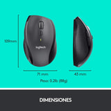 Logitech MK710 Combo Teclado y Ratón Inalámbrico para Windows, Conexión Inalámbrica 2,4 GHz, Teclas Multimedias, Batería de 3 Años, PC/Mac, QWERTY Español, color Negro