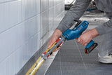 Bosch Professional 18V System GCG 18V-310 - Pistola de silicona a batería (fuerza 3,5 kN, control de velocidad, cartucho máx. 310 ml, sin batería, en caja), Azul