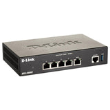 D-Link DSR-250V2 Router Profesional Firewall VPN, Gigabit Multi-WAN, balanceo de Carga, 1p WAN, 3p LAN, 1p WAN/LAN/DMZ, VPN avanzado para securizar teletrabajo, Control de Webs y apps