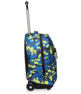 Appack Mochila con Ruedas BIG TROLLEY APPAK, Blue Deep - Mochila 2 en 1, Mochila Escolar con Carro, Crossover System - Bolso Escolar Niñas, Niños y Adolescentes - Bols. Frontal Bolsillo con Cremallera