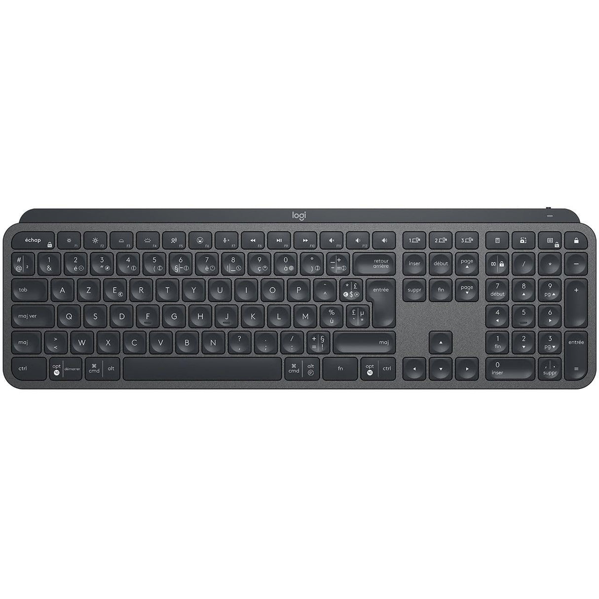 Logitech Combinación de claves empresariales MX | Gen 2. Diseñado para empresas. Teclado y ratón inalámbricos con reposamuñecas, QWERTZ alemán, color gris
