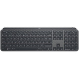 Logitech Combinación de claves empresariales MX | Gen 2. Diseñado para empresas. Teclado y ratón inalámbricos con reposamuñecas, QWERTZ alemán, color gris