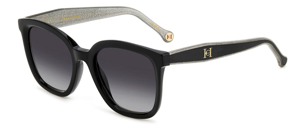 CAROLINA HERRERA Her 0225/G/S Gafas de Sol, Black Silver, 54 para Mujer