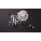 Victorinox Grand Maître, set de cocina profesional, 3 piezas, afilado recto, extra afilado, mango de plástico robusto, negro