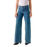 Levi's 728 Tailored HR Wide Leg Jeans, Mosey Mid Stone, 25W / 30L Mujeres