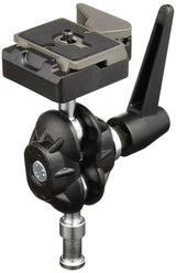 Manfrotto 155RC Tilt-Top Head with Quick Plate - Trípode, 600 g, con Zapata rápida, Negro