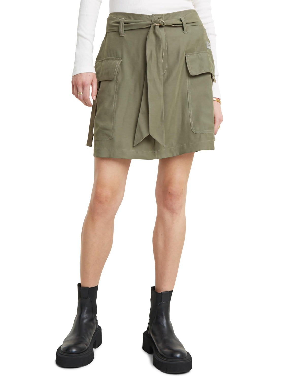G-STAR Para Mujer Falda Cargo Belted, Verde (Shamrock D24617-D522-2199), 30