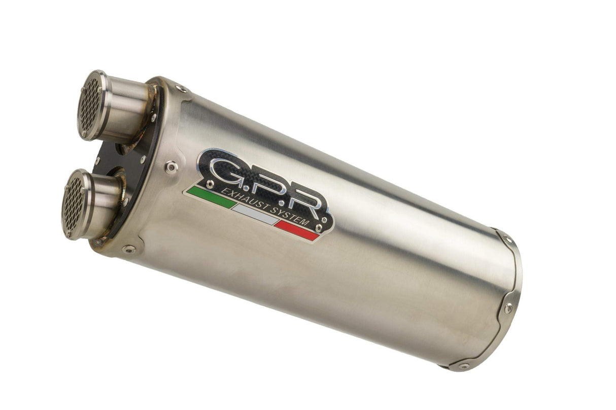 Escape Gpr Moto Guzzi Breva 750 2003/09 Par de escapes homologados Dual Inox