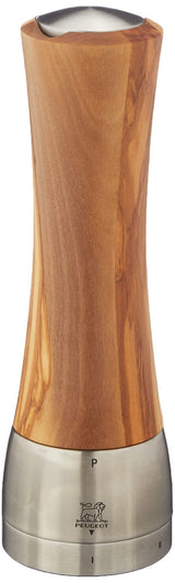 Peugeot Madras 36164 - Molinillo de pimienta manual (ajuste de grado de molido, altura 21 cm, madera de olivo)