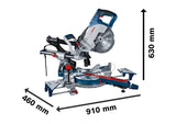 Bosch Professional GCM 8 SJL - Ingletadora telescópica (1600 W, disco 216 mm, Soft Start, láser, incl. 2 discos) - Amazon Exclusive