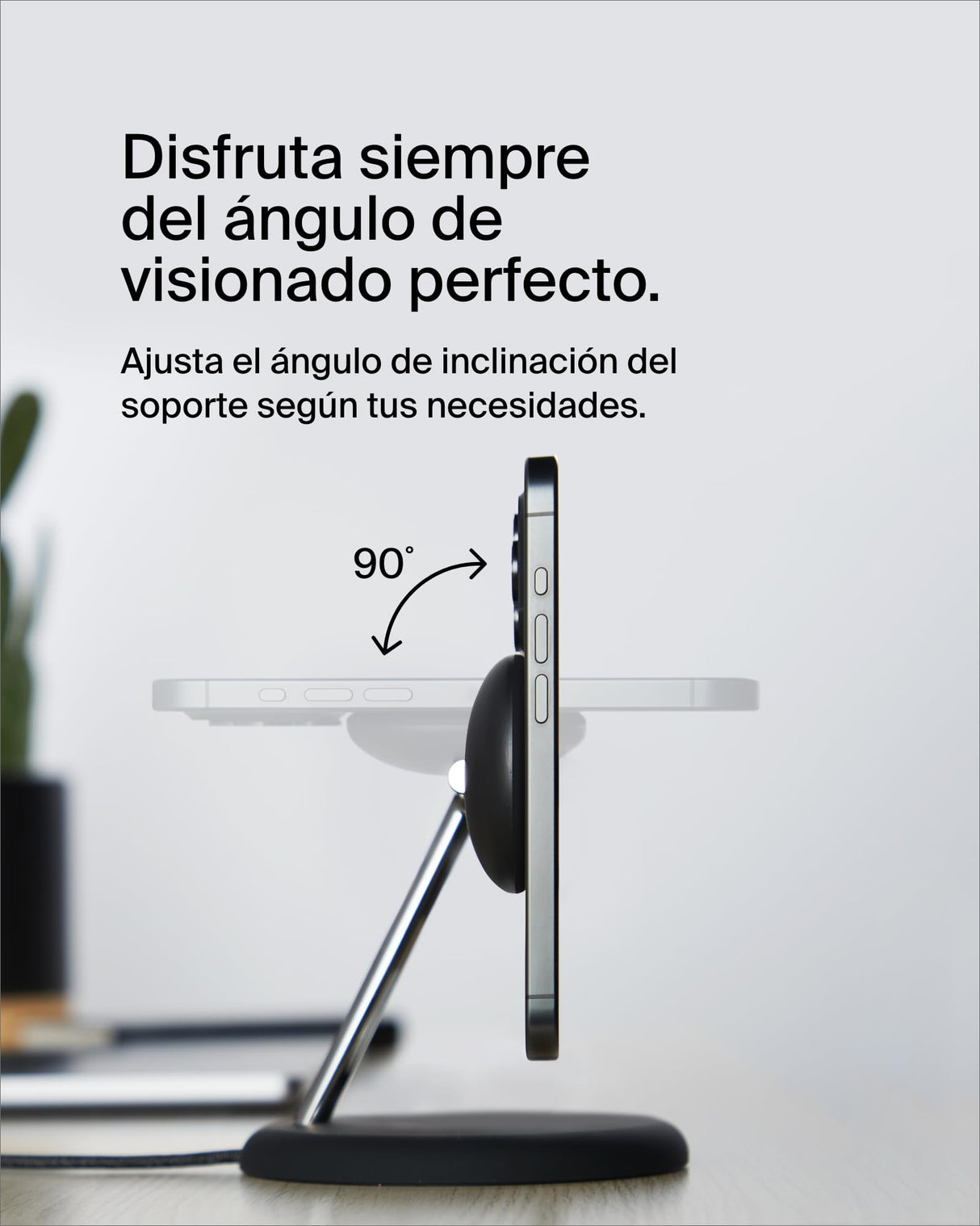 Belkin Soporte de Carga inalámbrica 3 en 1 con MagSafe, Cargador magnético Qi2 de 15 W, Carga rápida para iPhone 16, 15, 14 y 13, AirPods, Apple Watch y Otros (Fuente de alimentación incluida), Negro