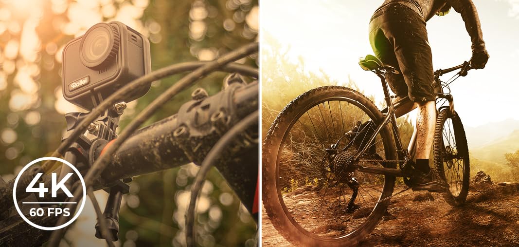 Rollei Actioncam 9s Cube: Brillante acción 4K, Resistente al Agua hasta 21 m, diseño Mini, Pantalla táctil y estabilización de Imagen para la Mejor Aventura