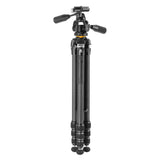 Vanguard Veo 5 264CPS38 - Trípode de Viaje de Carbono, rótula de 3 vías