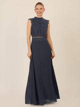 APART Fashion Abendkleid Vestido, Azul Oscuro, 36 Mujeres
