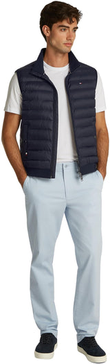 Tommy Hilfiger Chaleco Hombre Mix Media Acolchado, Azul (Desert Sky), XL
