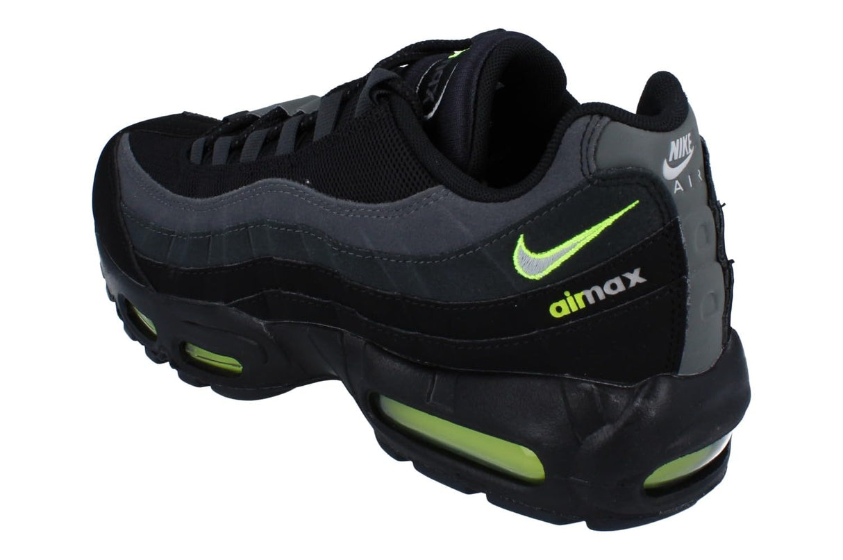 NIKE Air MAX 95, Sneaker Hombre, Black Lt Smoke Grey Volt Dk Smoke Grey, 44.5 EU