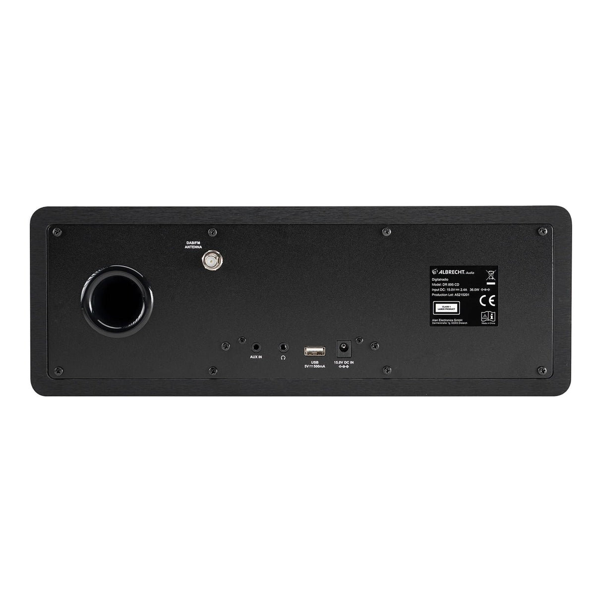 Albrecht DR 895 - Kit Compacto CD Dab+/FM/Internet/CD 27895, Color Negro con Pantalla a Color de 4", música estéreo y Podcast, USB, Control de la aplicación
